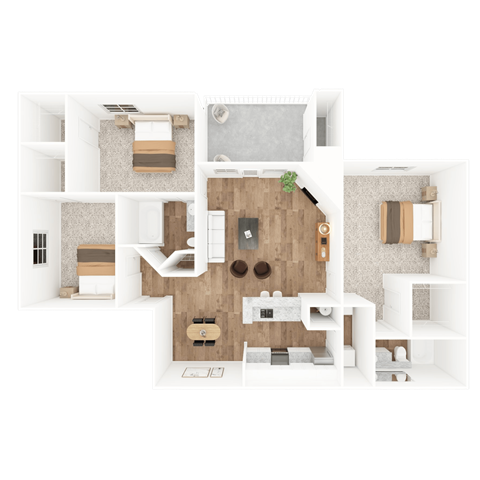 ST ANDREWS Floor Plan at The Crest at Berkeley Lake, Duluth, 30096
